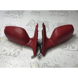 Nissan Skyline R34 Coupe Folding Side Mirror Pair Red