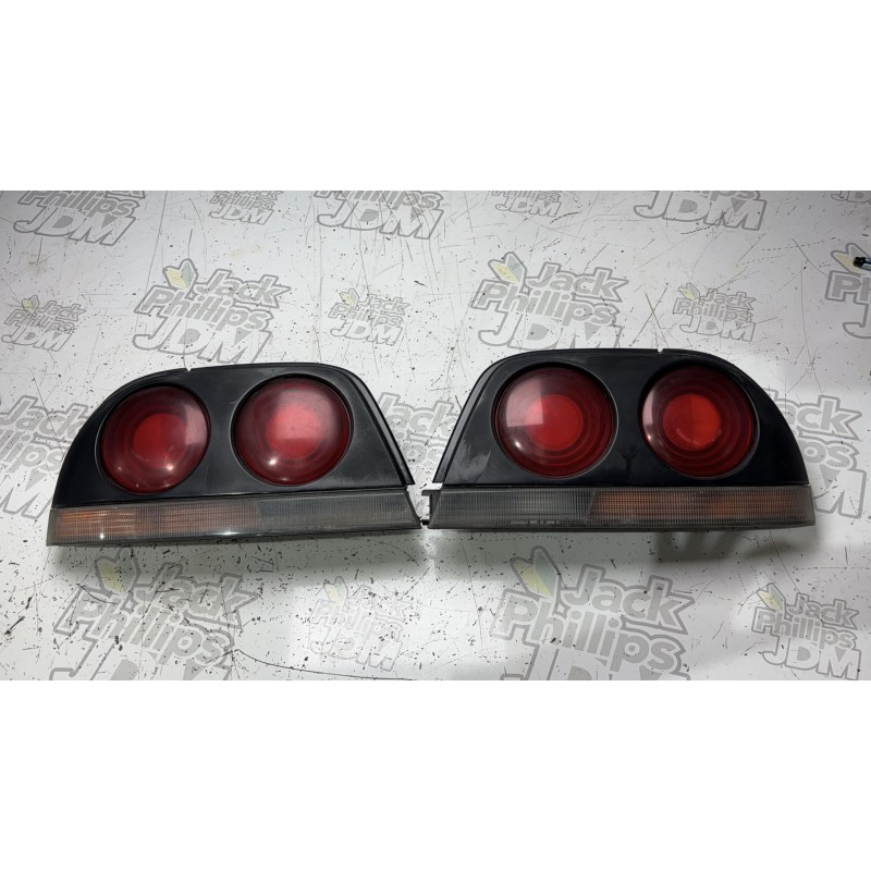 Nissan Skyline R33 Coupe Rear Tail Light Pair Black