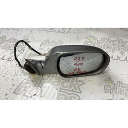 Nissan Skyline R33 Sedan Side Mirror RHS Silver No Fold
