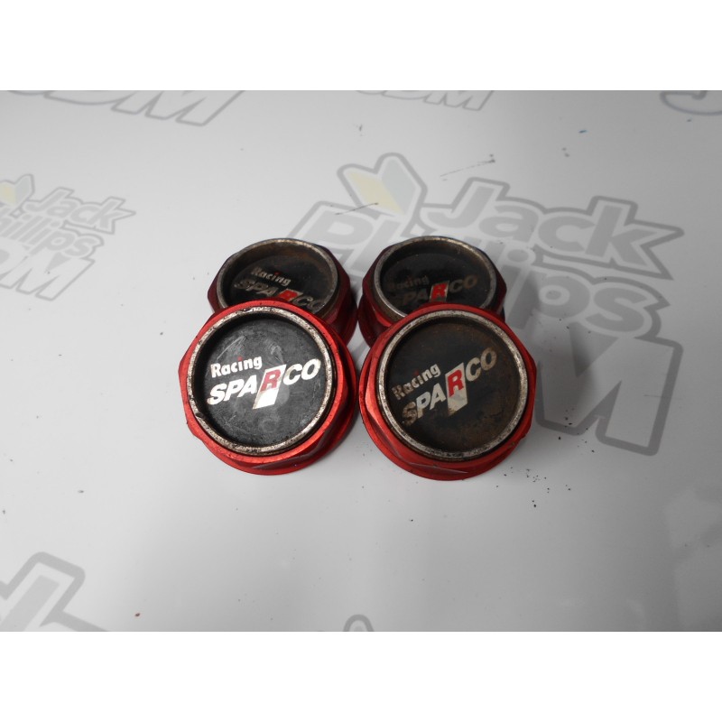 Sparco Racing Red Center Caps