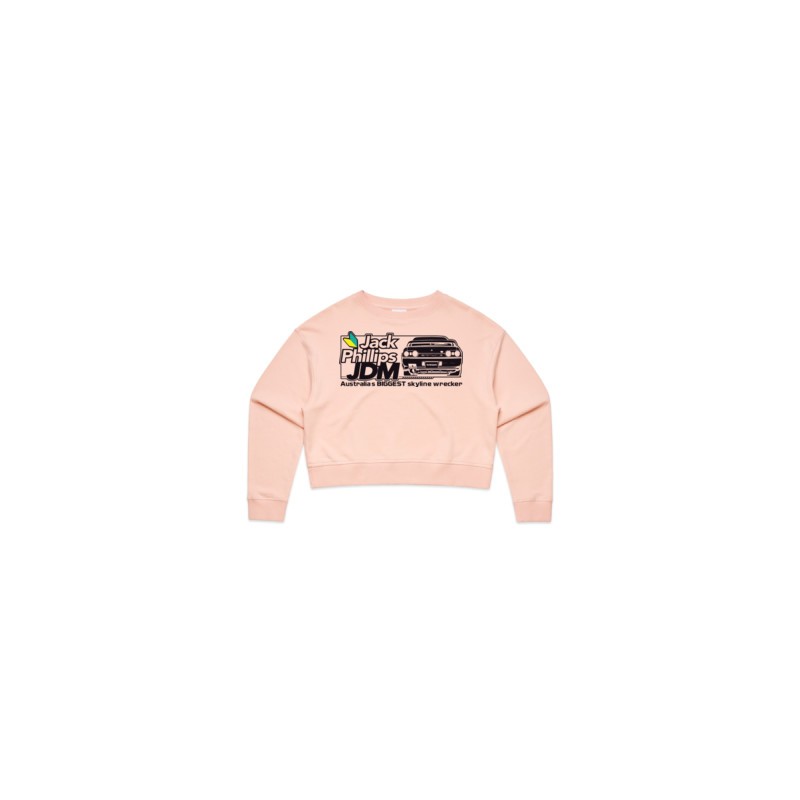 JP JDM Pale Pink Womens Crew Neck Jumper Extra Small