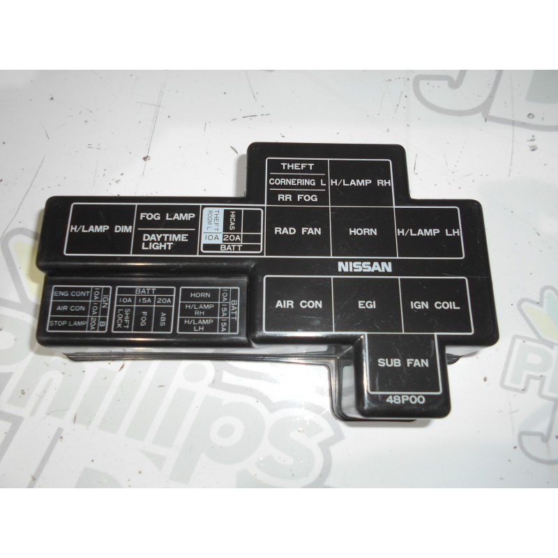 Nissan 300ZX Z32 Engine Bay Fuse Box Cover 24382 48P00