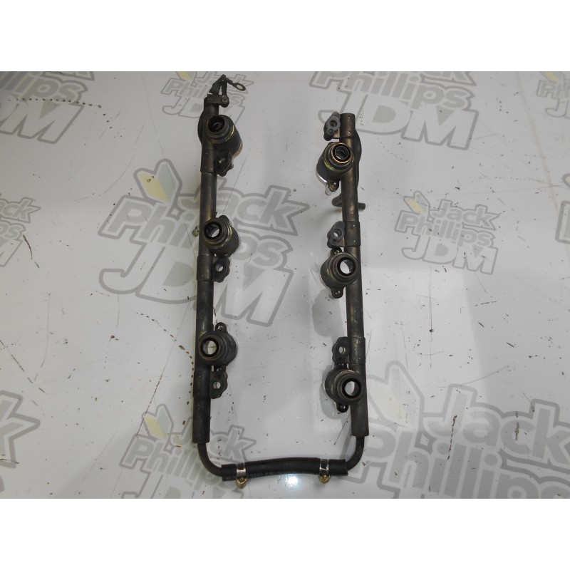 Nissan 300ZX Z32 OEM Fuel Rail with After Market Aluminium Injector Caps