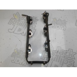 Nissan 300ZX Z32 OEM Fuel Rail with After Market Aluminium Injector Caps